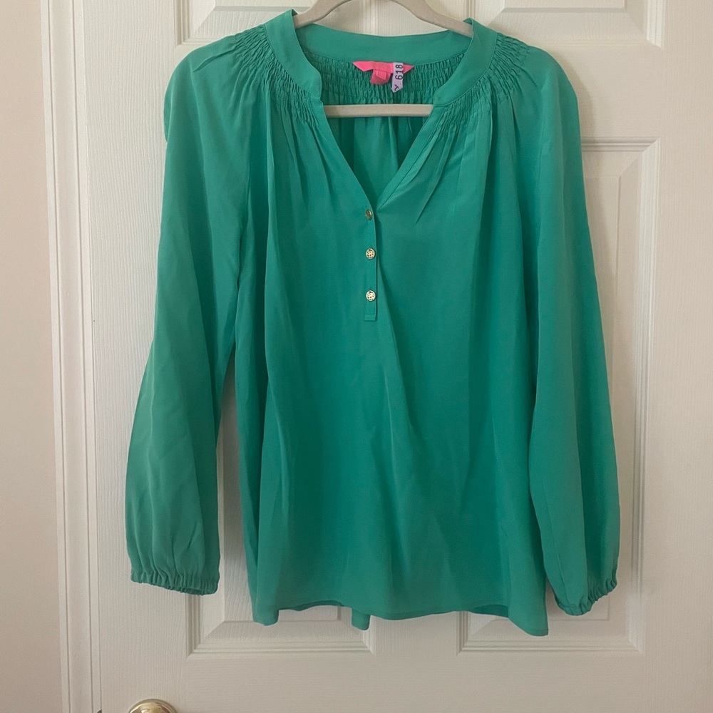 EUC Lilly Pulitzer Elsa Blouse